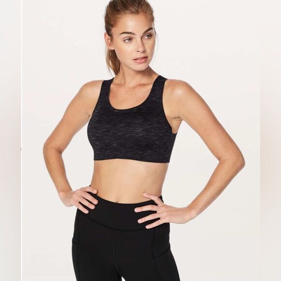 Lululemon Enlighten Bra Black Athletic Razor Back Size 8 - Picture 3 of 11